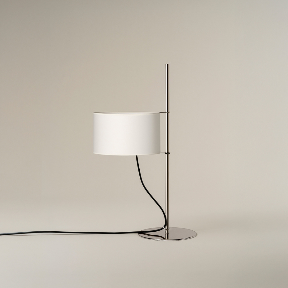 TMD Bordslampa Chrome-Plated/White Parchment