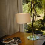 TMD Bordslampa Chrome-Plated/White Parchment TMD Bordslampa Chrome-Plated/White Parchment