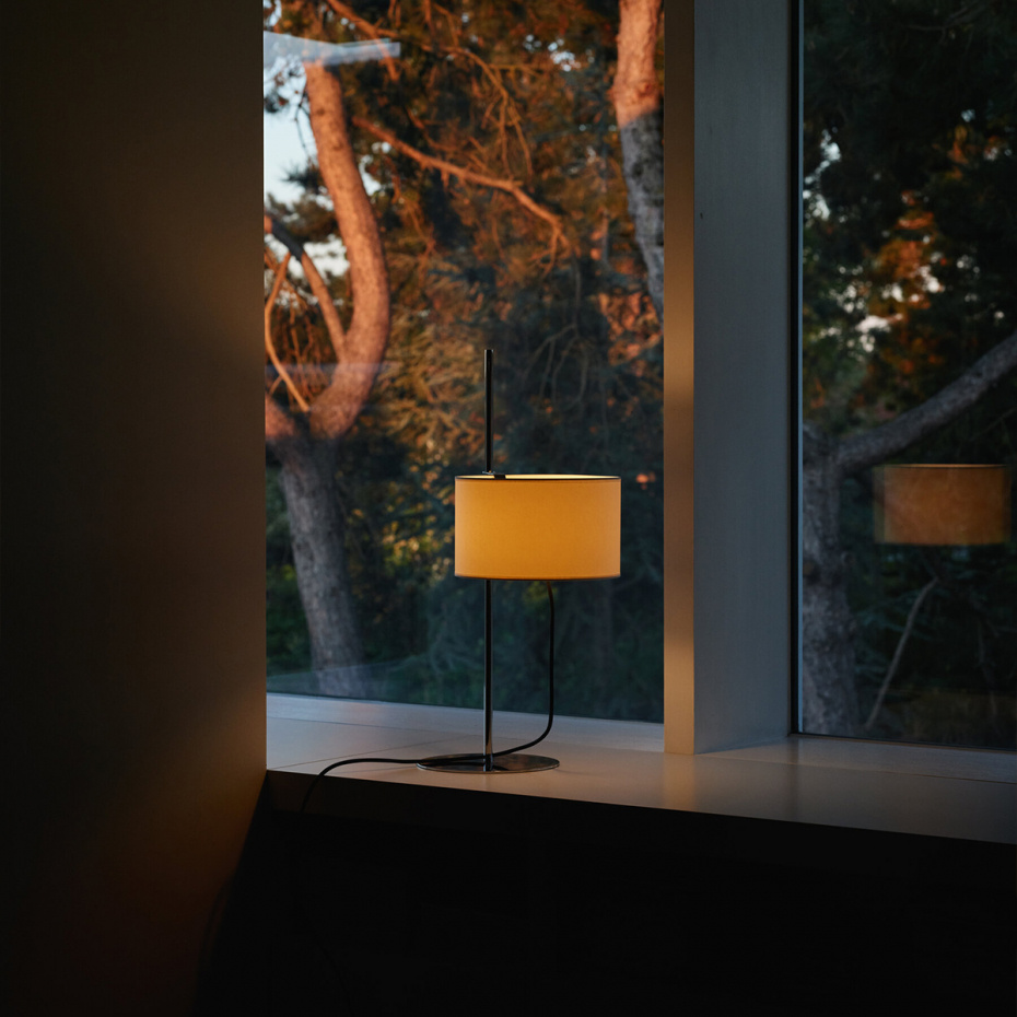 TMD Bordslampa Chrome-Plated/White Parchment