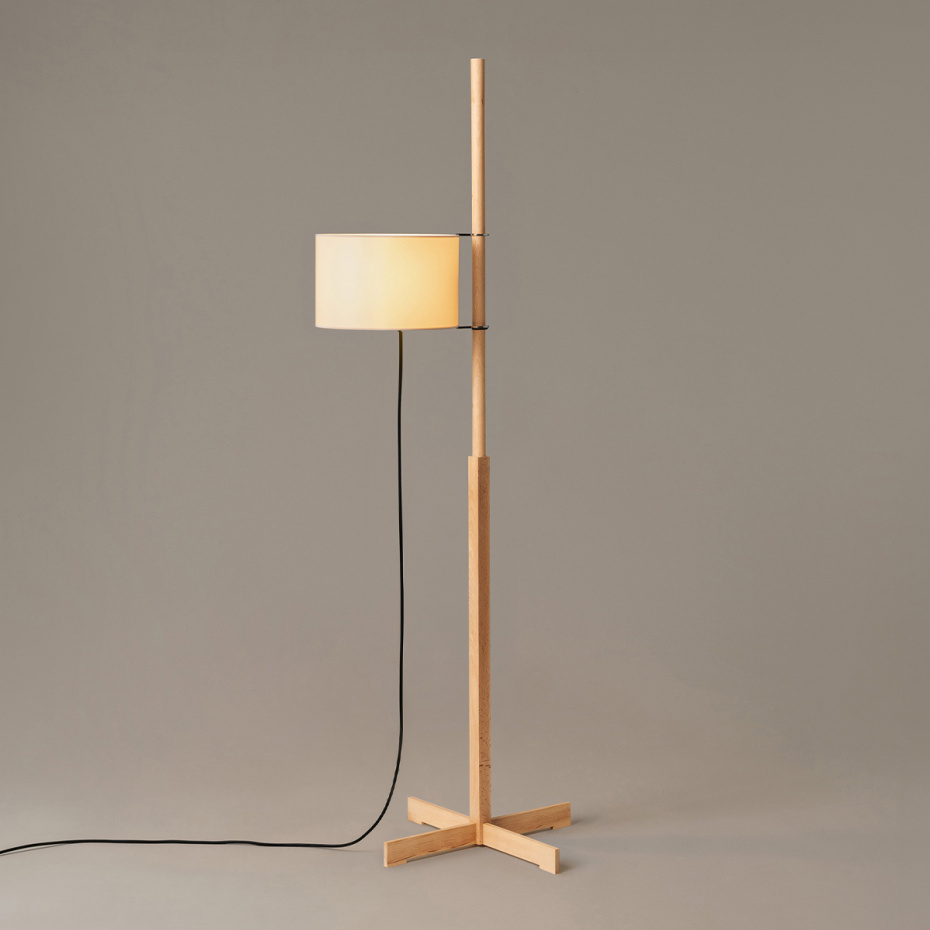 TMM Golvlampa Beech/Beige