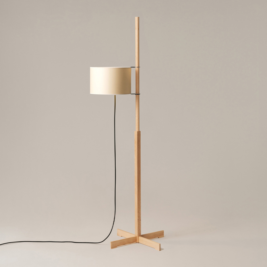 TMM Golvlampa Beech/Beige
