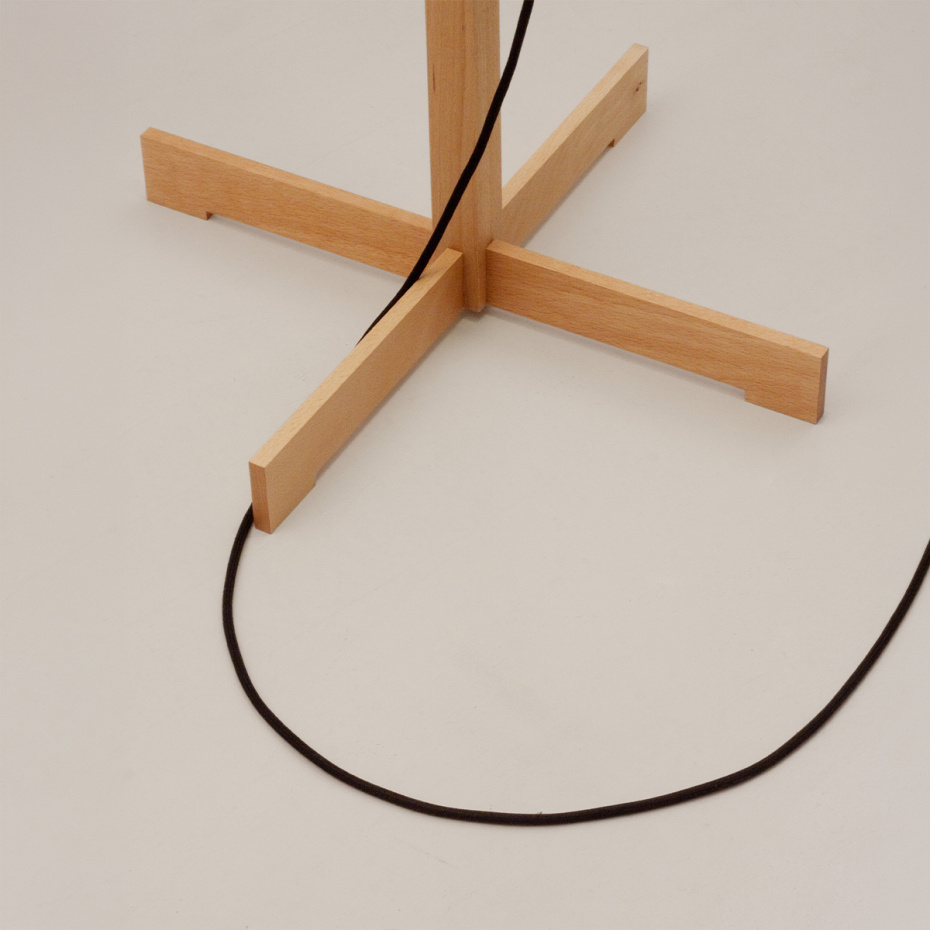 TMM Golvlampa Beech/Beige