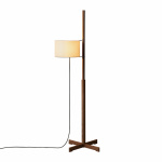 TMM Golvlampa Walnut/Beige TMM Golvlampa Walnut/Beige