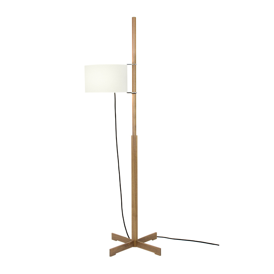 TMM Golvlampa Walnut/White