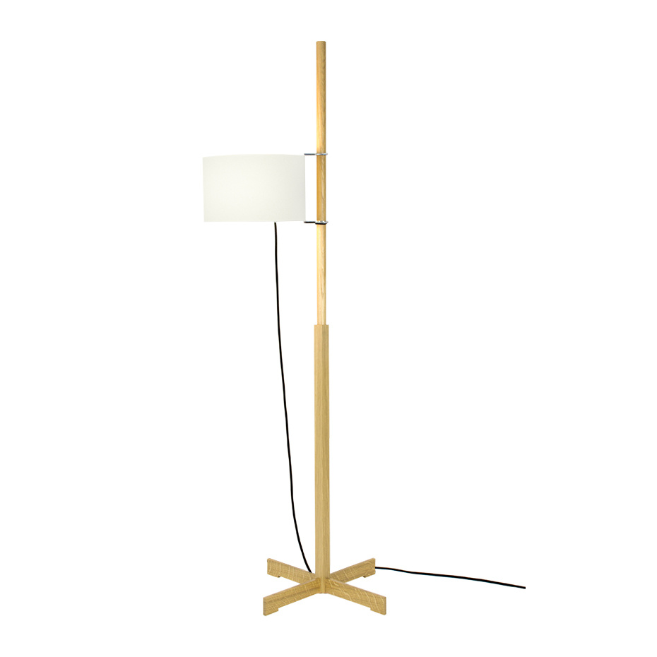 TMM Golvlampa Natural Oak/White