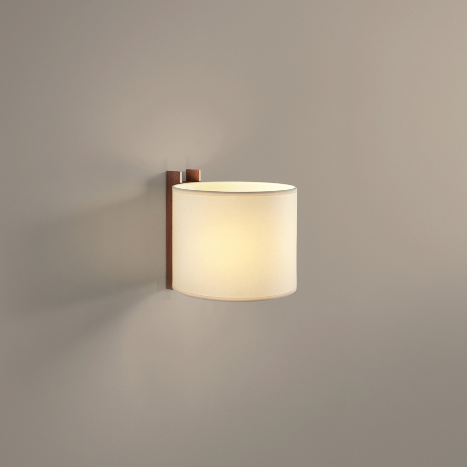 TMM Corto Vägglampa Walnut/Beige Direktmontage
