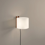 TMM Corto Vägglampa Walnut/White Parchment Med Kabel TMM Corto Vägglampa Walnut/White Parchment Med Kabel