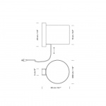 TMM Corto Vägglampa Walnut/White Med Kabel TMM Corto Vägglampa Walnut/White Med Kabel