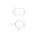 TMM Corto Vägglampa Walnut/White Direktmontage TMM Corto Vägglampa Walnut/White Direktmontage