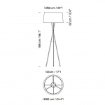 Tripode G5 Golvlampa Mustard Raw Color Ribbon Tripode G5 Golvlampa Mustard Raw Color Ribbon