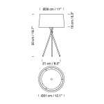 Tripode M3 Bordslampa Diplomatica Stripe Ribbon Tripode M3 Bordslampa Diplomatica Stripe Ribbon