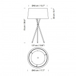 Tripode G6 Bordslampa Mustard Raw Color Ribbon Tripode G6 Bordslampa Mustard Raw Color Ribbon