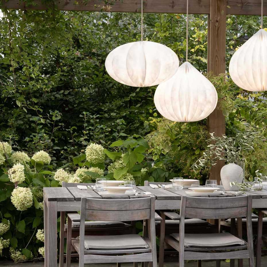 Lampupphäng Utomhus Textilsladd Natural E27 5m