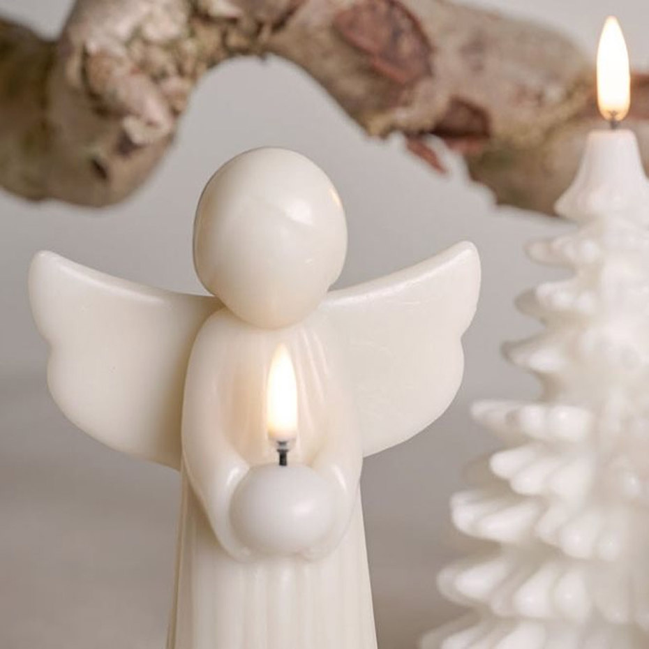 Angel LED Candle 11x15,5cm Vanilla Smooth
