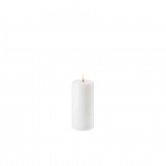 Uyuni Pillar Candle LED 18cm Nordic White