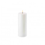 Uyuni Pillar Candle LED 23cm Nordic White