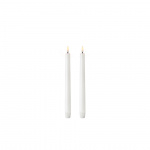 Uyuni Taper Candle LED 28cm Nordic White 2-Pack