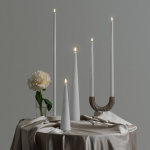 Uyuni Taper LED Candle 16,4cm Nordic White Smooth 2-Pack Uyuni Taper LED Candle 16,4cm Nordic White Smooth 2-Pack