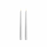 Uyuni Taper LED Candle 25cm Nordic White Smooth 2-Pack Uyuni Taper LED Candle 25cm Nordic White Smooth 2-Pack