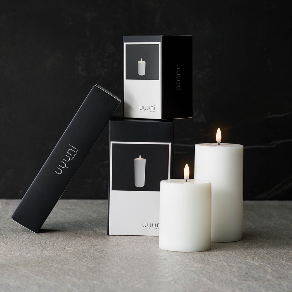 Uyuni Tealight LED Candle Nordic White