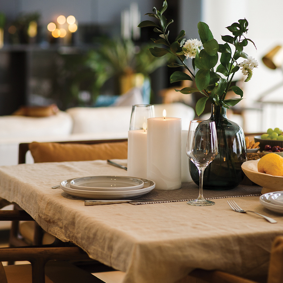 Uyuni Tealight LED Candle Nordic White