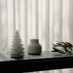 Christmas Tree LED Candle 10x18cm Nordic White Christmas Tree LED Candle 10x18cm Nordic White