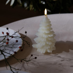 Christmas Tree LED Candle 11x21cm Nordic White Christmas Tree LED Candle 11x21cm Nordic White