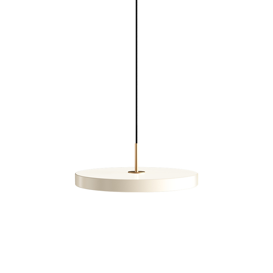 Asteria Pendel Medium Pearl White/Brass