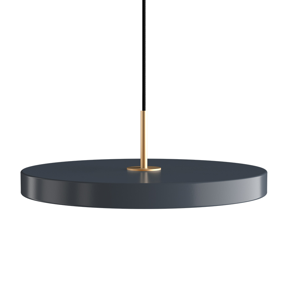 Asteria Pendel Medium Anthracite Grey/Brass