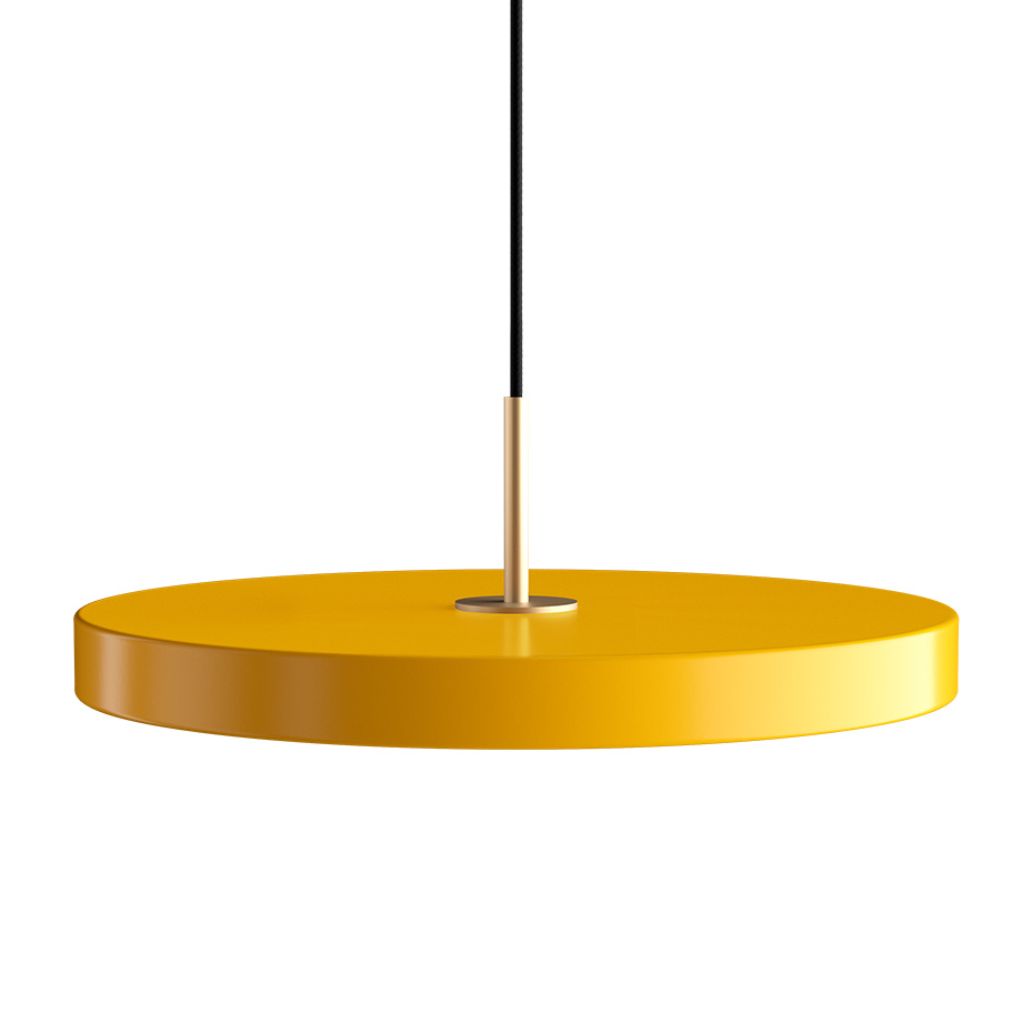 Asteria Pendel Medium Saffron Yellow/Brass