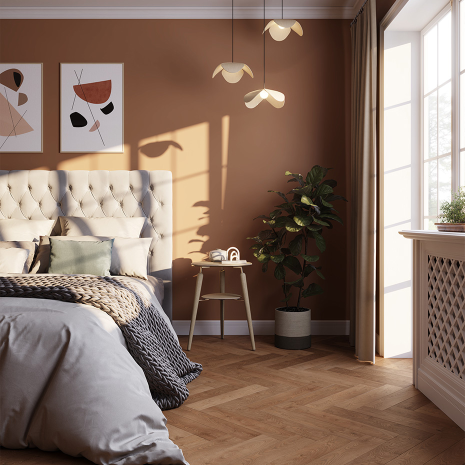 Forget Me Not Lampskärm Medium Dark Oak