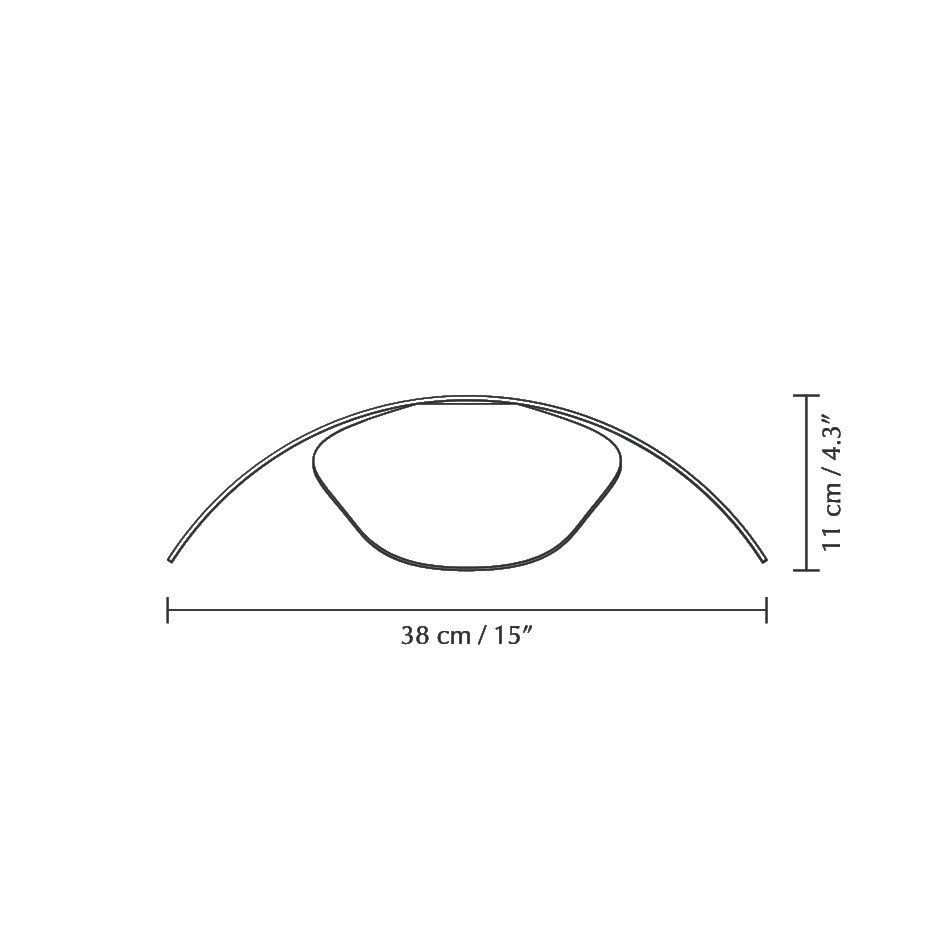 Forget Me Not Lampskärm Large Dark Oak