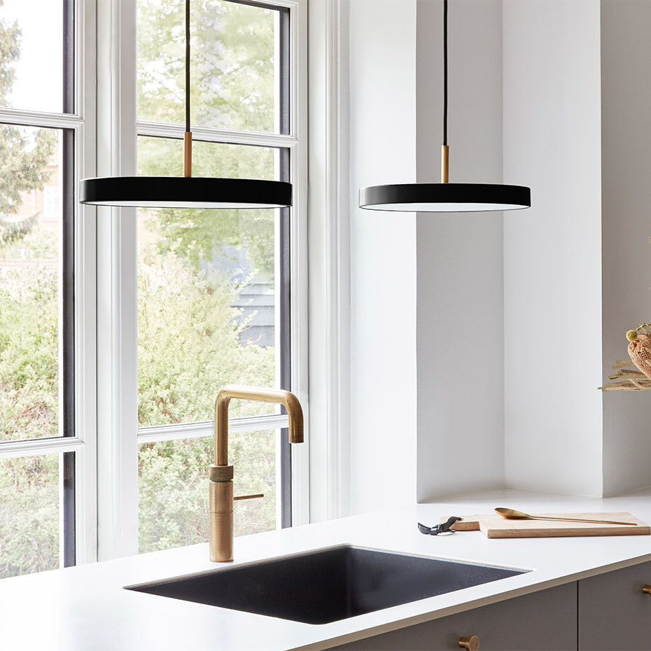 Asteria Plus Pendel Mini Black/Steel