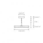 Asteria Plus Pendel Mini Black/Steel Asteria Plus Pendel Mini Black/Steel