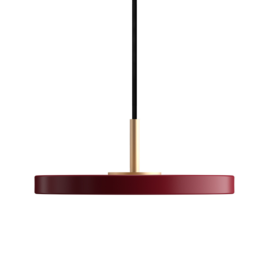 Asteria Pendel Micro Ruby Red/Brass V1