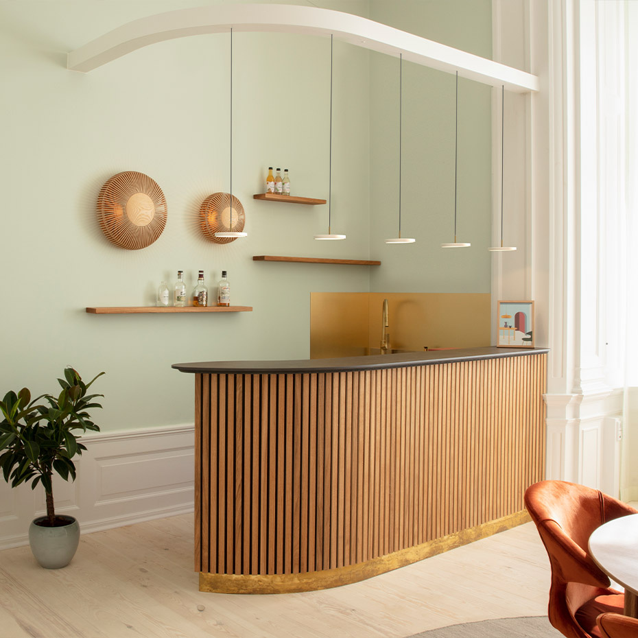 Asteria Pendel Micro Ruby Red/Brass V1