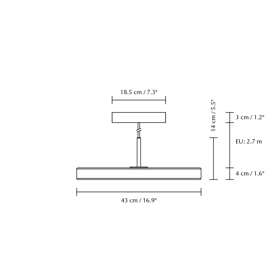 Asteria Pendel Medium Nuance Mist/Steel