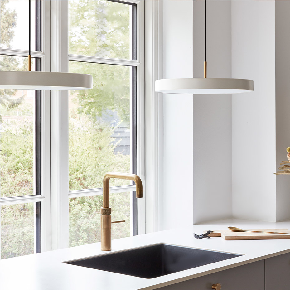 Asteria Pendel Medium Nuance Mist/Brass