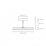 Asteria Pendel Medium Nuance Rose/Brass Asteria Pendel Medium Nuance Rose/Brass