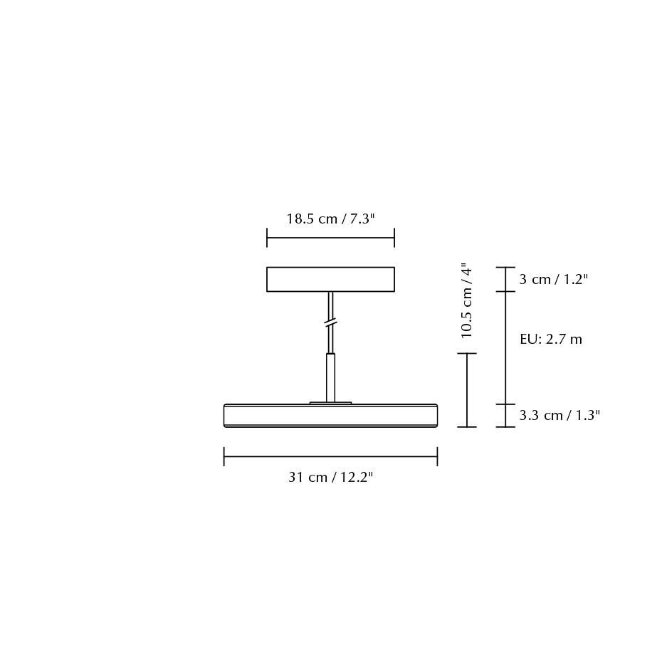Asteria Pendel Mini Nuance Mist/Steel