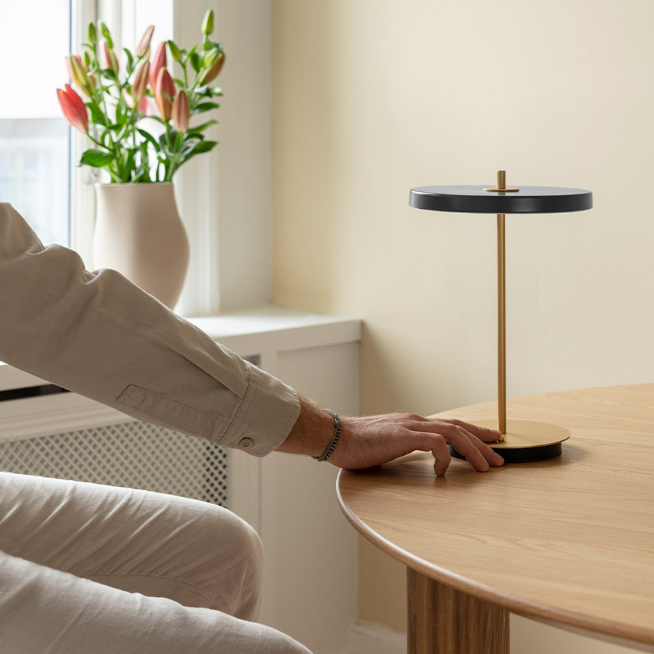 Asteria Move Portable Bordslampa Anthracite Grey