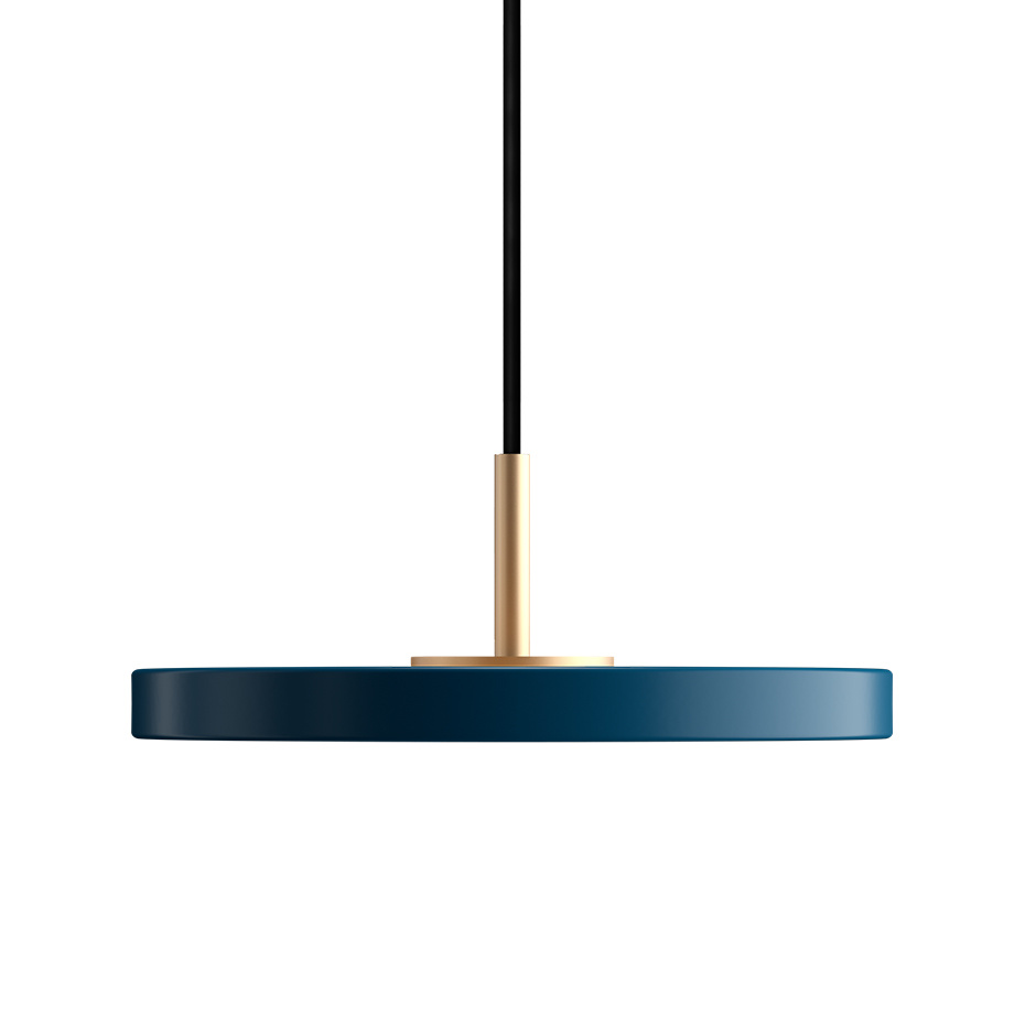 Asteria Pendel Micro Petrol Blue/Brass V2