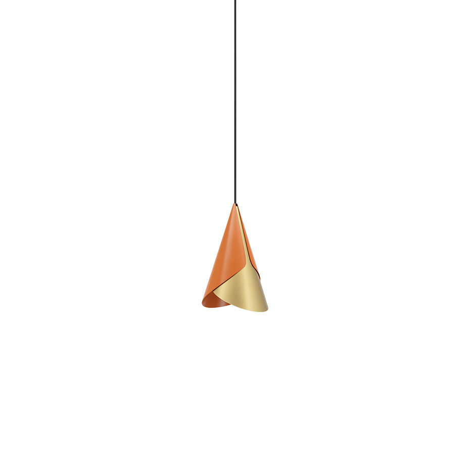 Cornet Lampskärm Nuance Orange/Brass