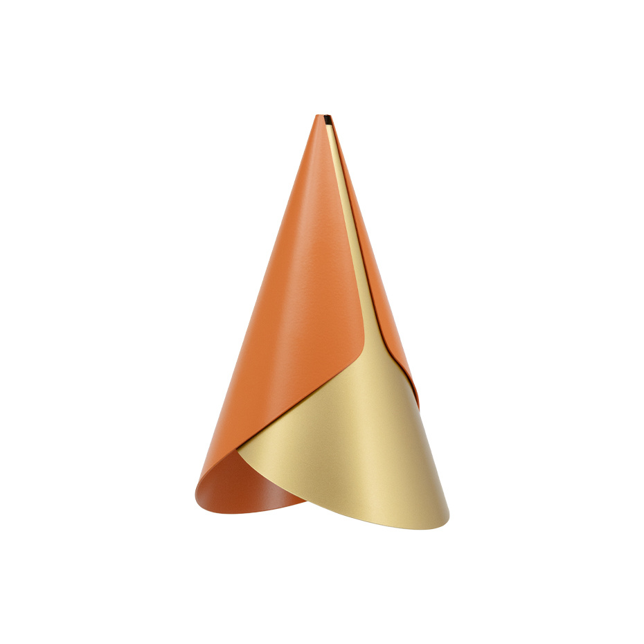 Cornet Lampskärm Nuance Orange/Brass