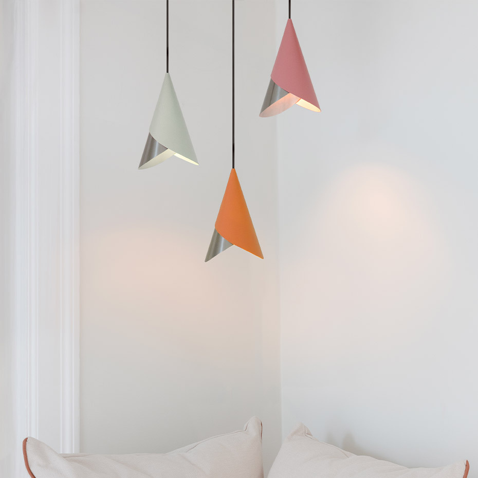 Cornet Lampskärm White/Steel