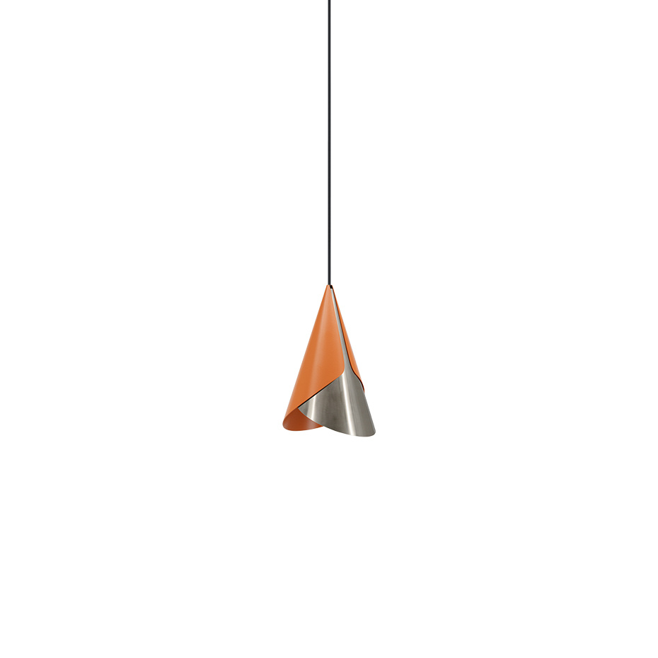 Cornet Lampskärm Nuance Orange/Steel