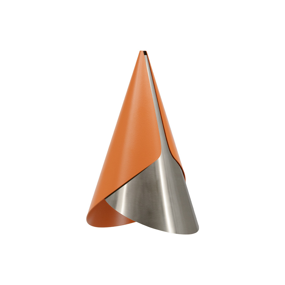 Cornet Lampskärm Nuance Orange/Steel