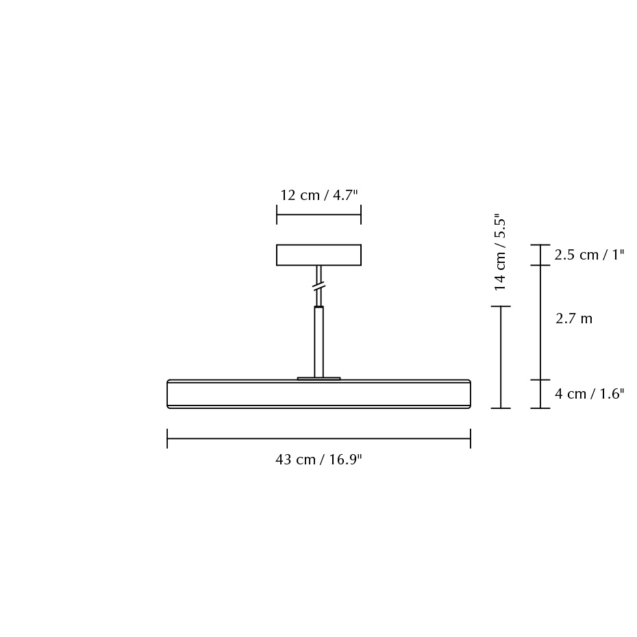 Asteria Plus Pendel Medium Black/Steel
