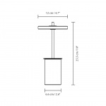 Asteria Move Portable Bordslampa Mini Red Marble Asteria Move Portable Bordslampa Mini Red Marble