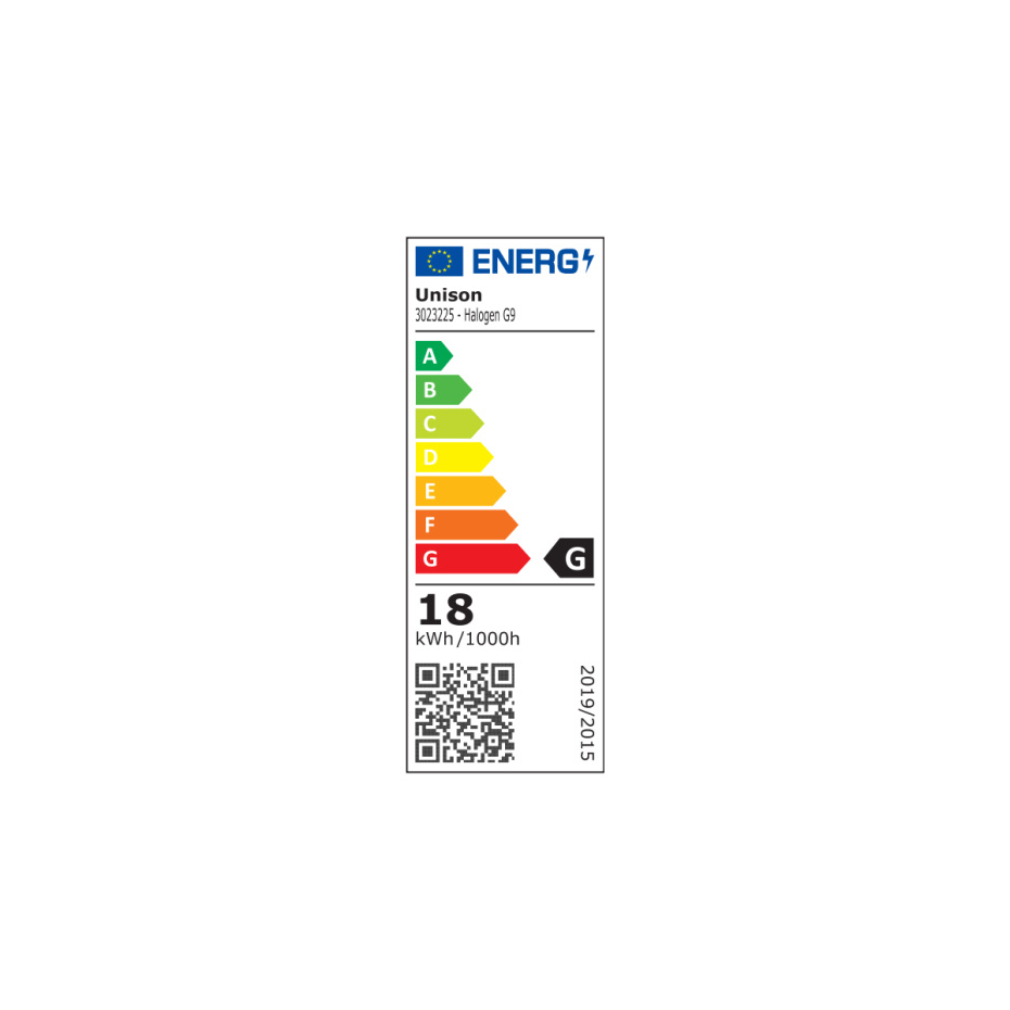 Halogen 18W (=25W) 2700K G9 2-Pack